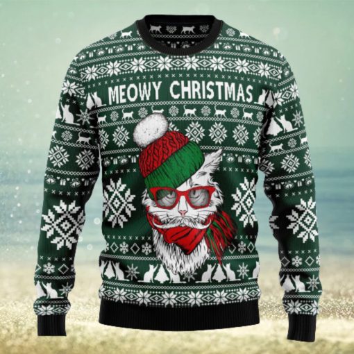 Meowy Tacky Outfit Ugly Christmas Sweater Thankgiving Gift Men Women