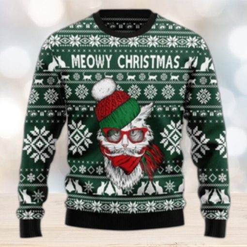 Meowy Ugly Sweater Best Gift For Christmas