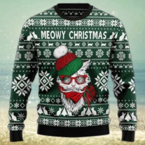 Meowy Ugly Sweater Best Gift For Christmas