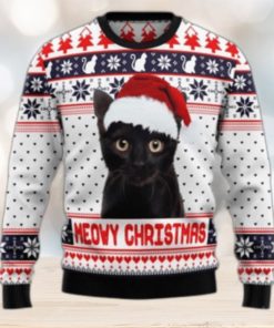 Meowy Ugly Sweater For Christmas