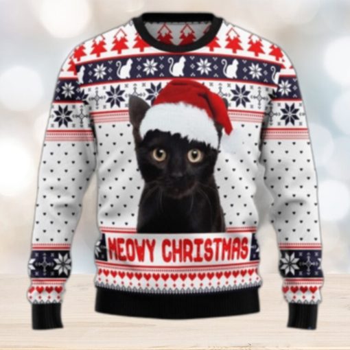 Meowy Ugly Sweater For Christmas