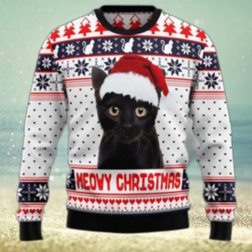 Meowy Ugly Sweater For Christmas