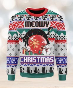 Meoy Christmas Cat Lover Ugly Christmas Sweater Xmas Gift Men And Women Christmas Sweater