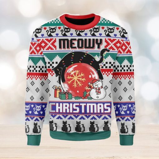 Meoy Christmas Cat Lover Ugly Christmas Sweater Xmas Gift Men And Women Christmas Sweater