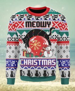 Meoy Christmas Cat Lover Ugly Christmas Sweater Xmas Gift Men And Women Christmas Sweater