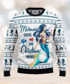 Mermaid Wishes Mermaid Lover Ugly Christmas Sweater