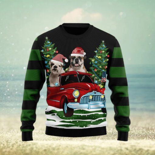 Merry Christmas Bulldog Christmas Ugly Sweater