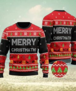 Merry Christmas Christmath Math 3D Printed Ugly Christmas Sweater