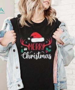 Merry Christmas Deer Bow Hunting Santa Men Women Hunter Gift Shirt