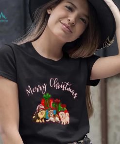 Merry Christmas Dog T shirt for Dog Enthusiasts