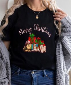 Merry Christmas Dog T shirt for Dog Enthusiasts