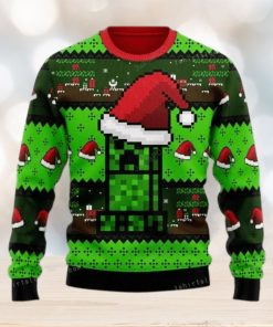 Merry Christmas Gearhomies Minecraft Ugly Sweater For Woman