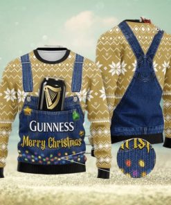 Merry Christmas Guinness Ugly Sweater Christmas Party