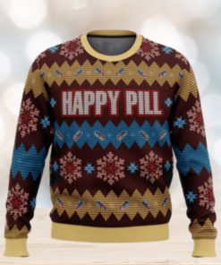 Merry Christmas Happy Pill Ugly Sweater