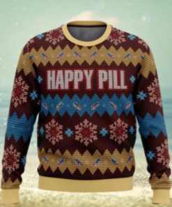 Merry Christmas Happy Pill Ugly Sweater