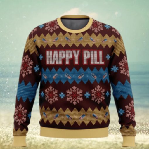 Merry Christmas Happy Pill Ugly Sweater