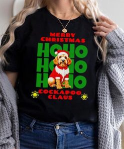 Merry Christmas Ho Ho Ho Cockapoo Claus shirt