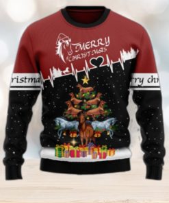 Merry Christmas Horse Tree Ugly Sweater