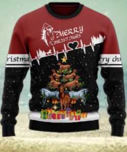 Merry Christmas Horse Tree Ugly Sweater