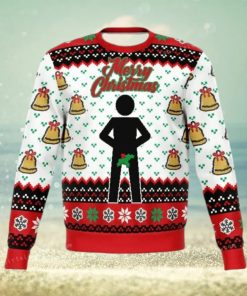 Merry Christmas Mr. Stick Mistletoe Ugly Christmas Sweater