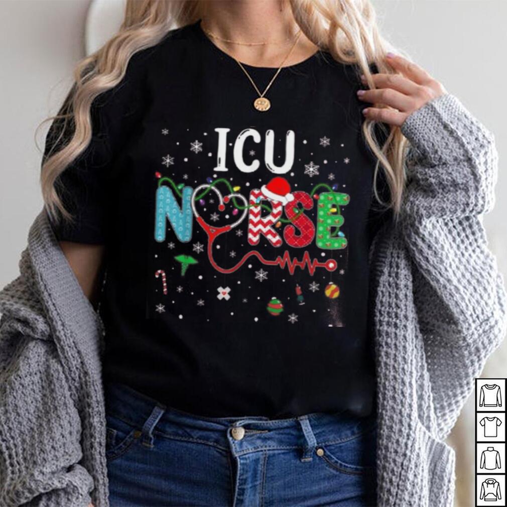 Merry Christmas Nurse Funny Icu Nurse Christmas Pattern Shirt Merry Christmas Nurse Funny Icu Nurse Christmas Pattern Shirt