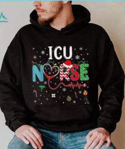 Merry Christmas Nurse Funny Icu Nurse Christmas Pattern Shirt