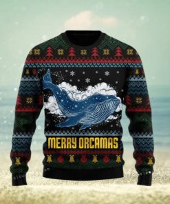 Merry Christmas Orcas Killer Whale Ugly Christmas Sweater