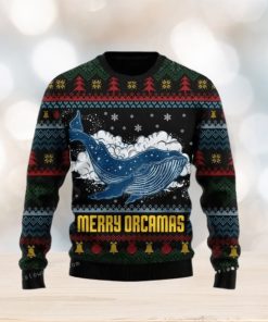 Merry Christmas Orcas Killer Whale Ugly Christmas Sweater