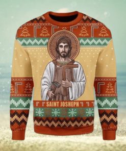 Merry Christmas Saint Joseph The Worker Ugly Sweater