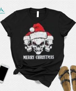 Merry Christmas Skeleton Santa Hat Pajama Cool X Mas Skull Shirt