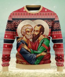 Merry Christmas St. Apostles Peter And Paul Ugly Sweater Christmas Party