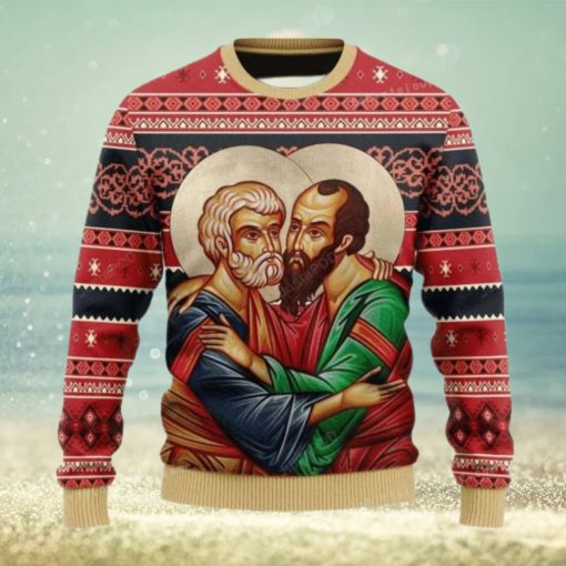 Merry Christmas St. Apostles Peter And Paul Ugly Sweater Christmas Party