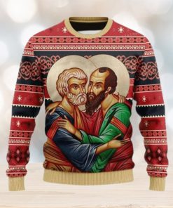 Merry Christmas St. Apostles Peter And Paul Ugly Sweater Christmas Party