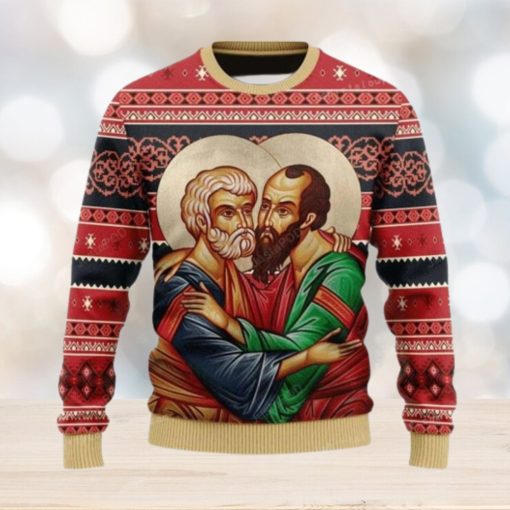 Merry Christmas St. Apostles Peter And Paul Ugly Sweater Christmas Party