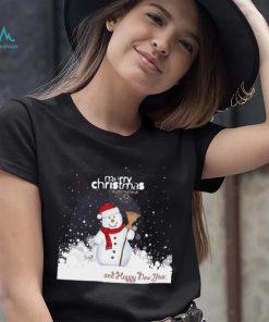 Merry Christmas and Happy new year T shirt Funny Snowman