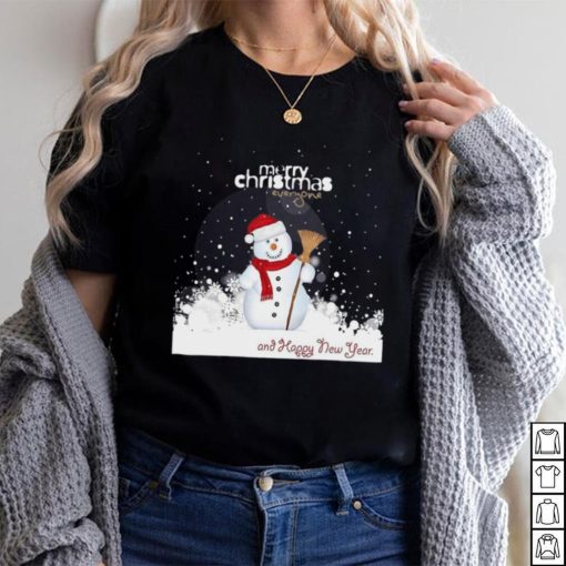 Merry Christmas and Happy new year T shirt Funny Snowman