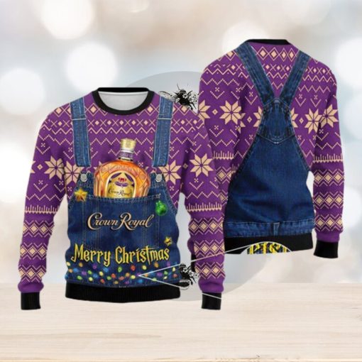 Merry Crown Royal Ugly Christmas Sweater For Men And Women