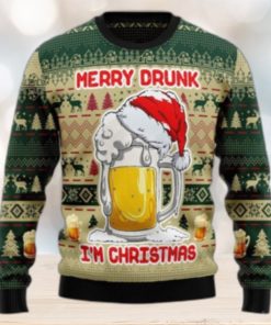 Merry Drunk Beer Ugly Sweater For Christmas