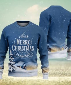 Merry Everyone Ugly Christmas Sweater Knitted Gift For Men And Women