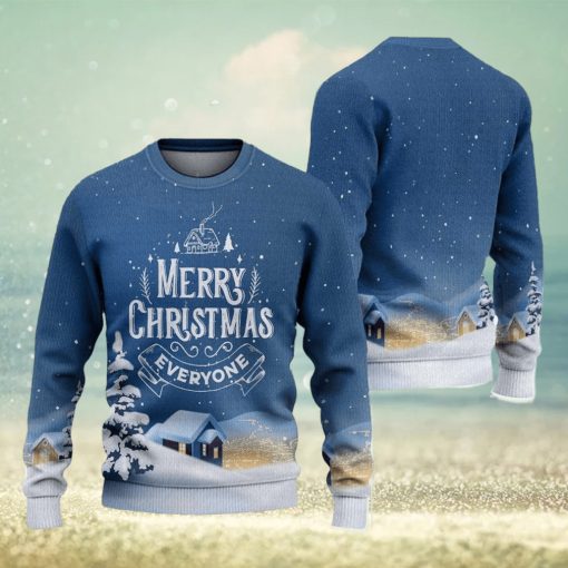 Merry Everyone Ugly Christmas Sweater Knitted Gift For Men And Women