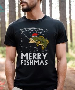 Merry Fishmas Fish Fishing Pjs Christmas Pajama Dad Men shirt - Limotees