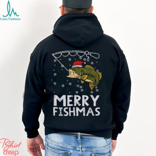 Merry Fishmas Fish Fishing Pjs Christmas Pajama Dad Men shirt