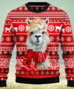 Merry Llamas Ugly Christmas Sweater