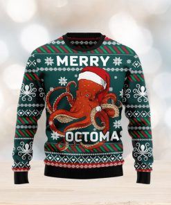 Merry Octomas Ugly Christmas Sweater Xmas Gift 3D Christmas Sweater