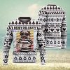 Black Cat Hide Knitting Pattern Green Christmas 3D Sweater