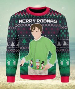 Merry Robmas Robert Pattinson Green Ugly Christmas Sweater Xmas Gift Men And Women Christmas Sweater