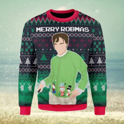 Merry Robmas Robert Pattinson Green Ugly Christmas Sweater Xmas Gift Men And Women Christmas Sweater