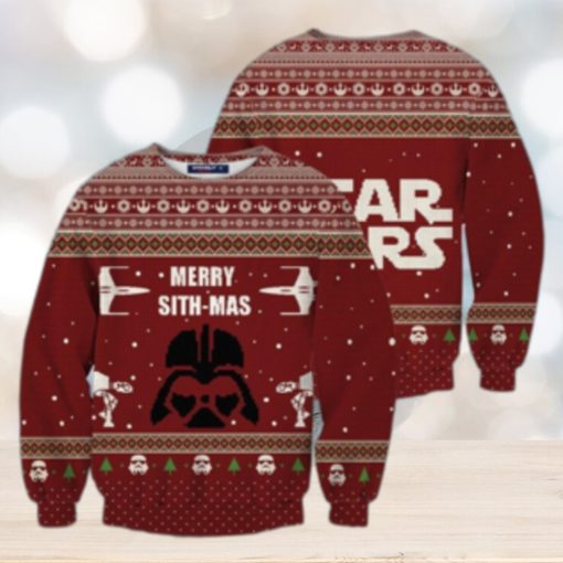 Merry SithMas Knitted Sweater Xmas Christmas Gift Vacation Ugly Christmas Shirt