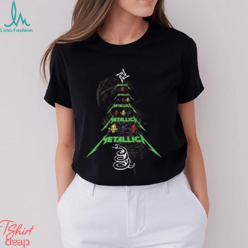 Metallica Christmas Tree Design T Shirt