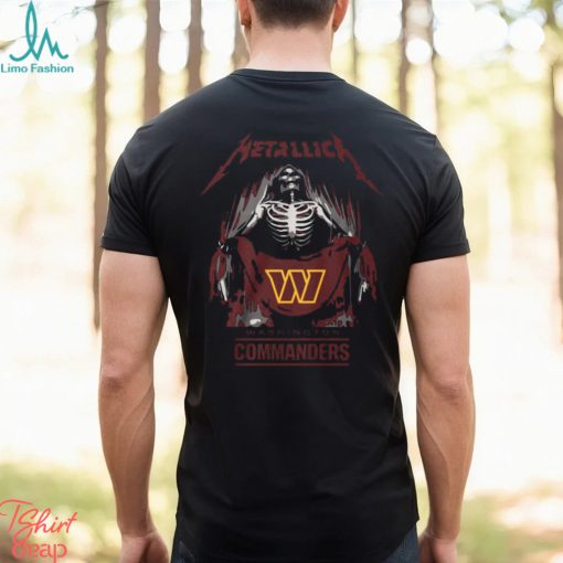 Metallica Collab Washington Commanders T Shirt